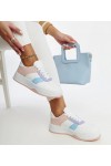 Balti-Rožinės Spalvos Sneakers Stiliaus Ant Storesnio Pado Rafida Balti-Rožinės Spalvos Sneakers Stiliaus Ant Storesnio Pado Rafida