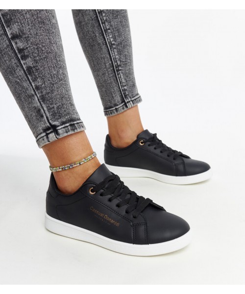 Juodi "Furat" ekologiškos odos sportbačiai