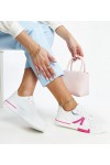 Balti Sneakers Stiliaus Su Rožinia Zorica Balti Sneakers Stiliaus Su Rožinia Zorica