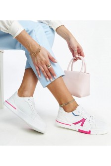 Balti Sneakers Stiliaus Su Rožinia Zorica