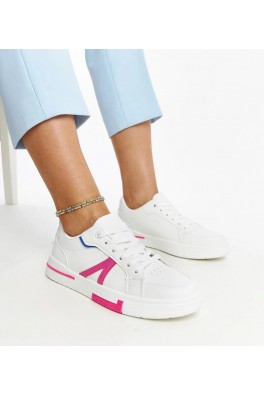 Balti Sneakers Stiliaus Su Rožinia Zorica