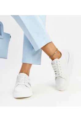 Balti Sneakers Stiliaus Su Spalvomis Zorica