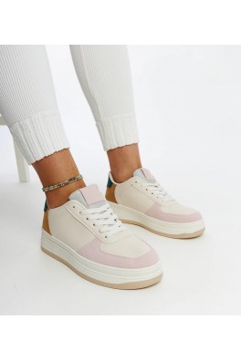 Sneakers Stiliaus Ant Platformos Cvita pastelowe