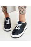 Juodi Sneakers Stiliaus Ant Platformos Cvita Juodi Sneakers Stiliaus Ant Platformos Cvita
