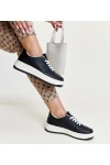 Juodi Sneakers Stiliaus Ant Platformos Cvita Juodi Sneakers Stiliaus Ant Platformos Cvita