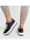 Juodi Sneakers Stiliaus Ant Platformos Cvita Juodi Sneakers Stiliaus Ant Platformos Cvita