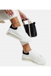 Balti Sneakers Stiliaus Ant Aukšto Pado Zrina Balti Sneakers Stiliaus Ant Aukšto Pado Zrina