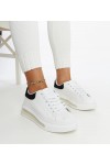 Balti Sneakers Stiliaus Ant Aukšto Pado Zrina Balti Sneakers Stiliaus Ant Aukšto Pado Zrina
