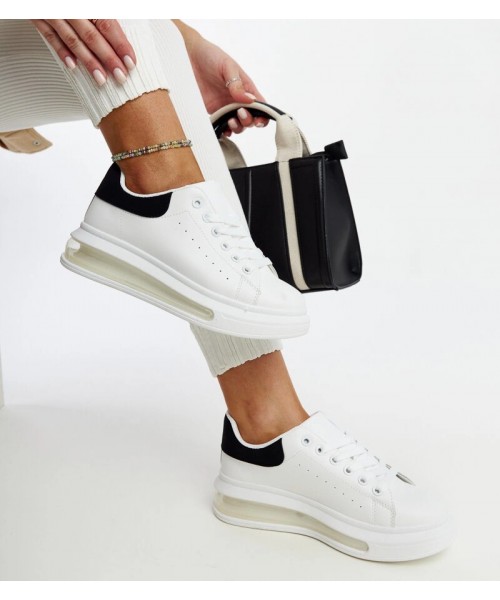 Balti Sneakers Stiliaus Ant Aukšto Pado Zrina Balti Sneakers Stiliaus Ant Aukšto Pado Zrina