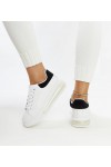 Balti Sneakers Stiliaus Ant Aukšto Pado Zrina Balti Sneakers Stiliaus Ant Aukšto Pado Zrina