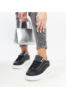 Juodi Sneakers Stiliaus Su Dekoratyvinėmis Kūbiniais Cirkoniais Perica