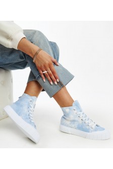 Mėlyni "Raissa" aukštakulniai iš audinio