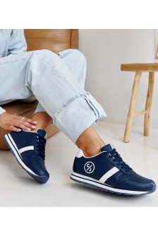 Mėlynos Spalvos Sneakers Stiliaus Moteriški CROSS JEANS