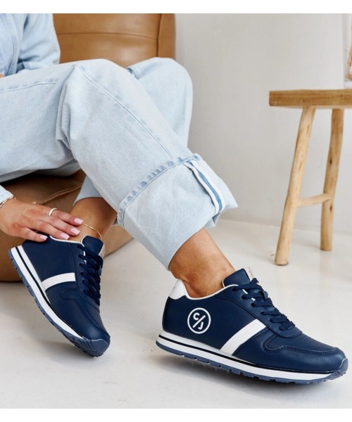 Mėlynos Spalvos Sneakers Stiliaus Moteriški CROSS JEANS