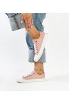 Rožinės moteriškos CROSS JEANS sportinės basutės