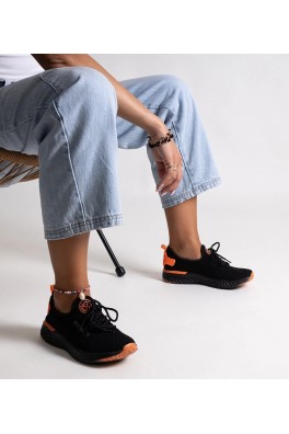 Juodi Medžiaginiai Sneakers Stiliaus Moteriški CROSS JEANS
