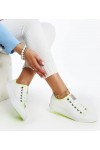 Balti Moteriški Sportinio stiliaus Su Spalvomis CROSS JEANS Balti Moteriški Sportinio stiliaus Su Spalvomis CROSS JEANS