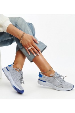 Pilkos Spalvos Medžiaginiai Sneakers Stiliaus Moteriški CROSS JEANS