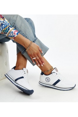 Balti-Mėlyni Sneakers Stiliaus Moteriški CROSS JEANS