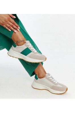 Pilki-Žali Odiniai Sneakers Stiliaus Ganim