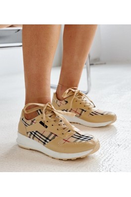 Smėlio Spalvos Sneakers Stiliaus w kratkę Afifah
