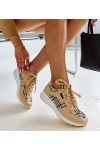 Smėlio Spalvos Sneakers Stiliaus w kratkę Afifah
