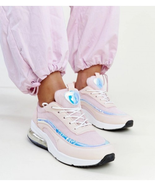 Rožinės Spalvos Sneakers Stiliaus Su hologramem Jelka Rožinės Spalvos Sneakers Stiliaus Su hologramem Jelka