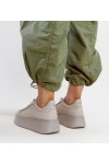 Tamsaus Smėlio Spalvos Odiniai Sneakers Stiliaus Su Kūbiniais Cirkoniais Karino Tamsaus Smėlio Spalvos Odiniai Sneakers Stiliaus Su Kūbiniais Cirkoniais Karino