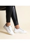 Balti Sneakers Stiliaus eko skóra Cathleen - Su Juodomis elementem