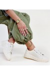 Smėlio Spalvos Odiniai Sneakers Stiliaus Zvonka Smėlio Spalvos Odiniai Sneakers Stiliaus Zvonka