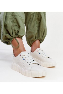 Smėlio Spalvos Odiniai Sneakers Stiliaus Zvonka