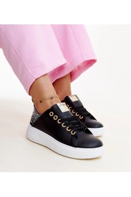 Juodi Sneakers Stiliaus Su Kūbiniais Cirkoniais Antonietta