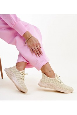 Smėlio Spalvos Medžiaginiai Sneakers Stiliaus Milena