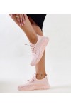 Rožinės Spalvos Medžiaginiai Sneakers Stiliaus Milena Rožinės Spalvos Medžiaginiai Sneakers Stiliaus Milena