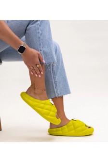 Žalios spalvos Šlepetės Pūstos Su oczami Gorgesa
