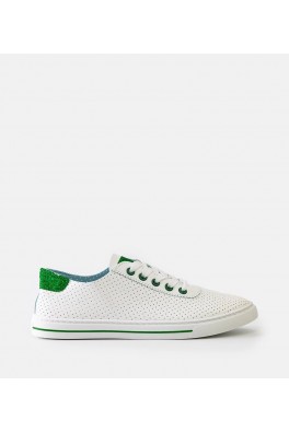 Laisvalaikio batai Moteriški Balti perforowane Sneakers Stiliaus Suvarstyti Ruala