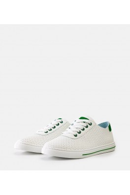 Laisvalaikio batai Moteriški Balti perforowane Sneakers Stiliaus Suvarstyti Ruala