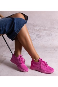 Ciemnoróżowe Sneakers Stiliaus Sportinio stiliaus Khitam