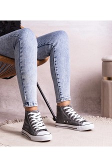 Juodi aukšta Sportinio stiliaus Su siateczki błyszczącej Ranifali