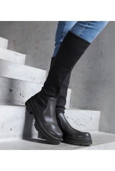 Žalios spalvos batai su elastinga viršutine dalimi iš Elthea