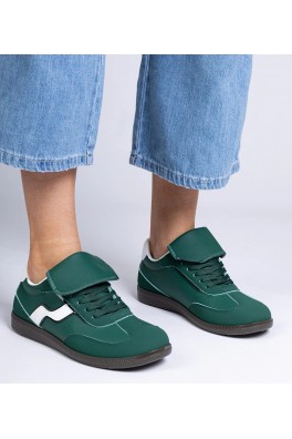 Žalios Spalvos Žemo Pado Sneakers Stiliaus Suvarstyti Edelmira