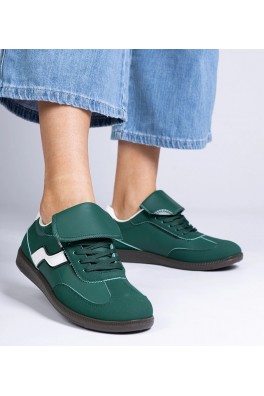 Žalios Spalvos Žemo Pado Sneakers Stiliaus Suvarstyti Edelmira