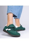Žalios Spalvos Žemo Pado Sneakers Stiliaus Suvarstyti Edelmira
