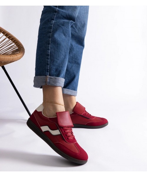 Raudoni Žemo Pado Sneakers Stiliaus Suvarstyti Edelmira Raudoni Žemo Pado Sneakers Stiliaus Suvarstyti Edelmira