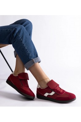 Raudoni Žemo Pado Sneakers Stiliaus Suvarstyti Edelmira