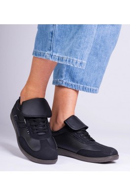 Juodi Žemo Pado Sneakers Stiliaus Suvarstyti Edelmira