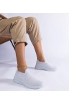 Baltai užmaunami „Sneakers“ stiliaus sportiniai bateliai „Aquilina“