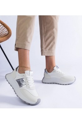 Balti Sneakers Stiliaus Ant Platformos Cremorna