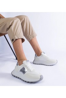 Balti Sneakers Stiliaus Ant Platformos Cremorna