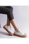 Sidabriniai Sneakers Stiliaus užsegimas Ant Lipnių užsegimų Mena